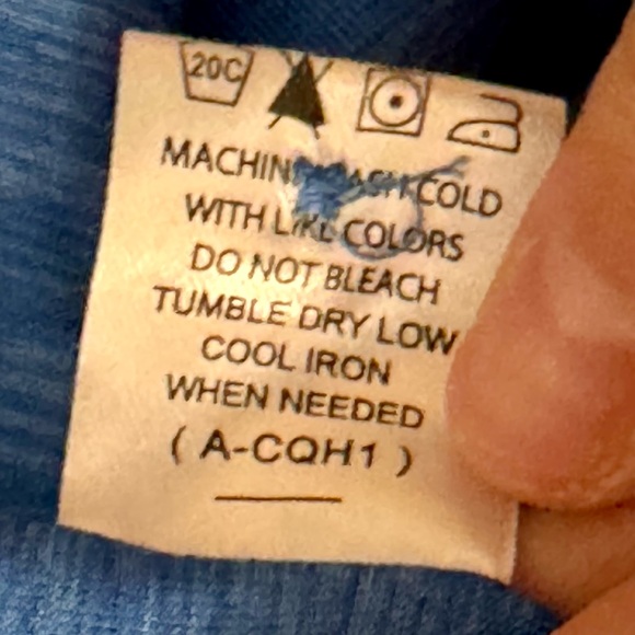 Monterey Club Blue Moisture Wicking Golf Swing Shirt Large - Picture 8 of 10